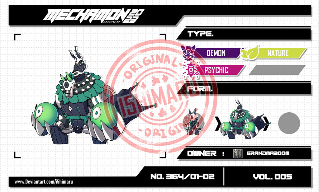 Mechamon Mechamon NO.364/01-02 | VOL.005 by I5HIMARU on DeviantArt