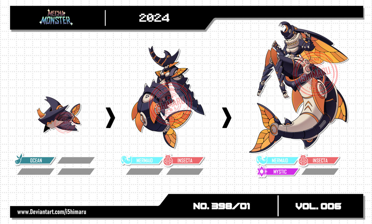 Mechamon Mechamon NO.398/01 | VOL.006 by I5HIMARU on DeviantArt