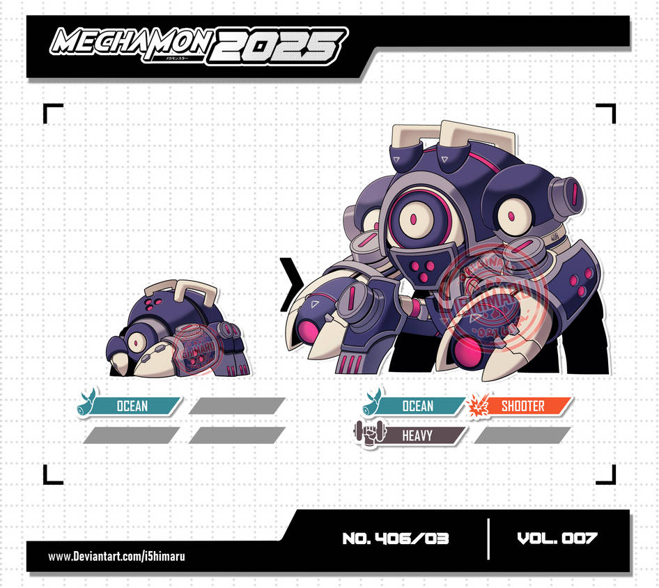 Mechamon Mechamon NO.406/03 | VOL.006 by I5HIMARU on DeviantArt