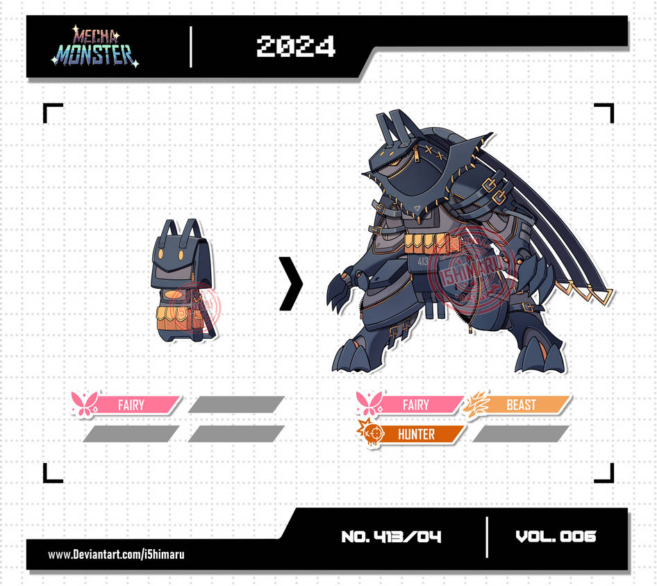 Mechamon Mechamon NO.413/04 | VOL.006 by I5HIMARU on DeviantArt