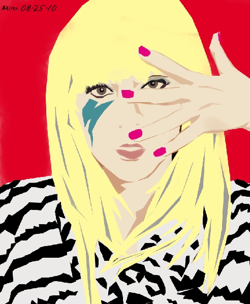 lady gaga in vector