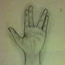 The star trek hand sign!