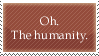 Stamp - Text - Humanity by BlacFyre-Stampage