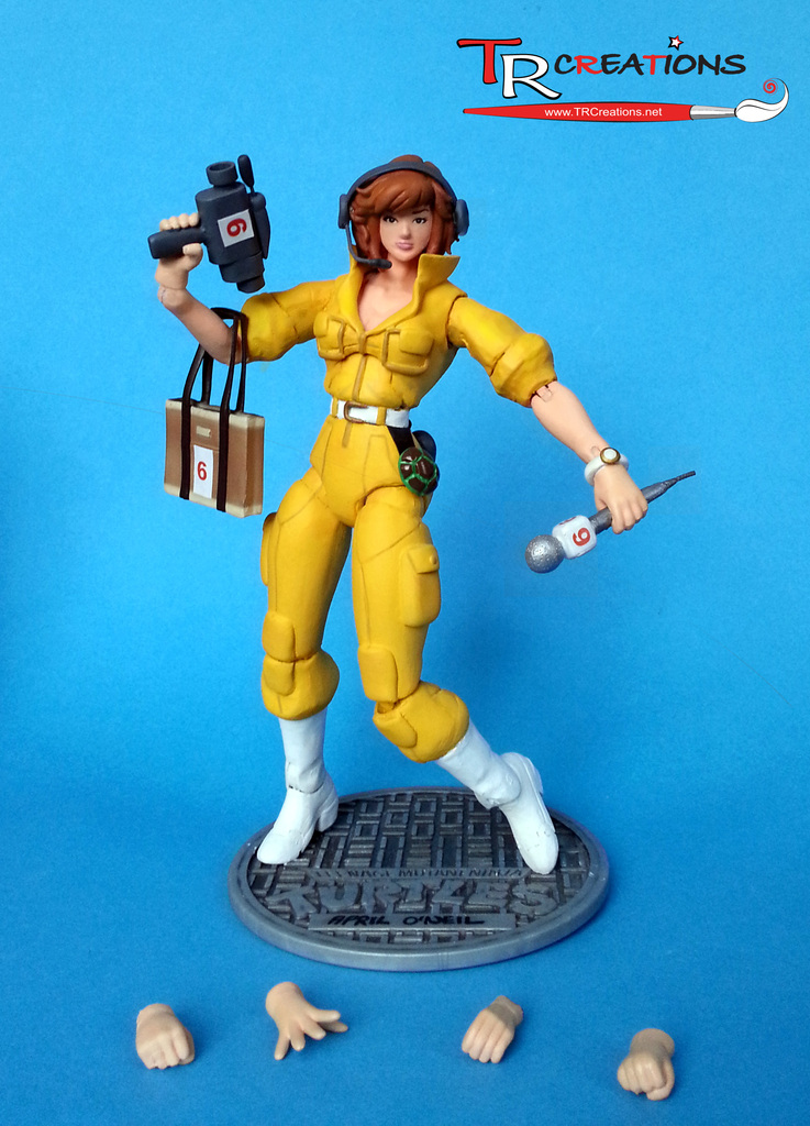 TMNT Classic April O'Neil custom figure finished