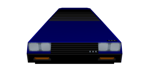 1980s-style Automobile 3D Render