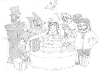 Happy Birthday Icedland! - Pencil Drawing