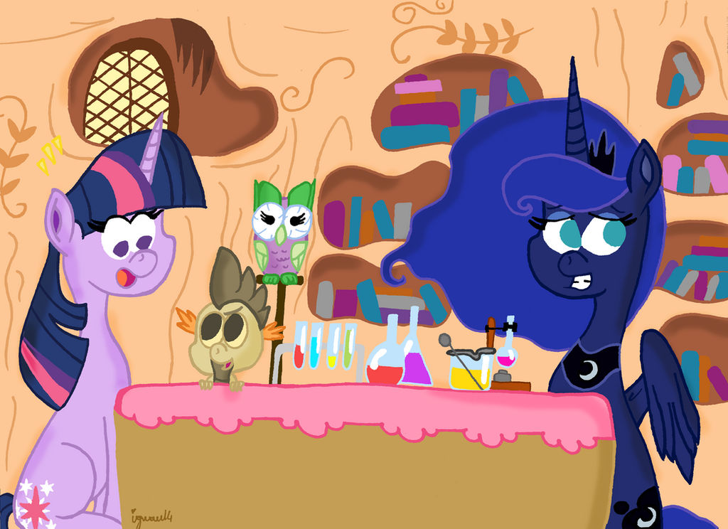 Luna meets her subjects - Twilight Sparkle