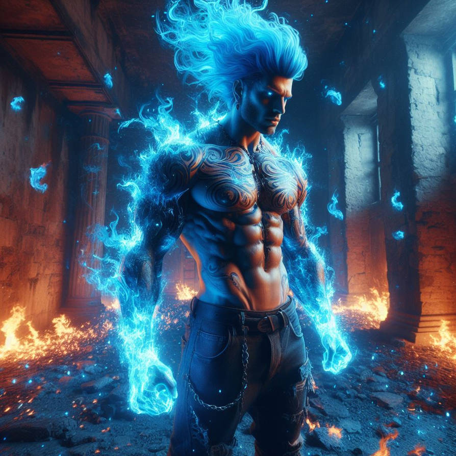 Blue Muscle Pyro Blue.Pyromancer by BabyBoyButton93 on DeviantArt