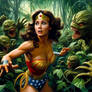 Wonder Woman vs plant-based monsters