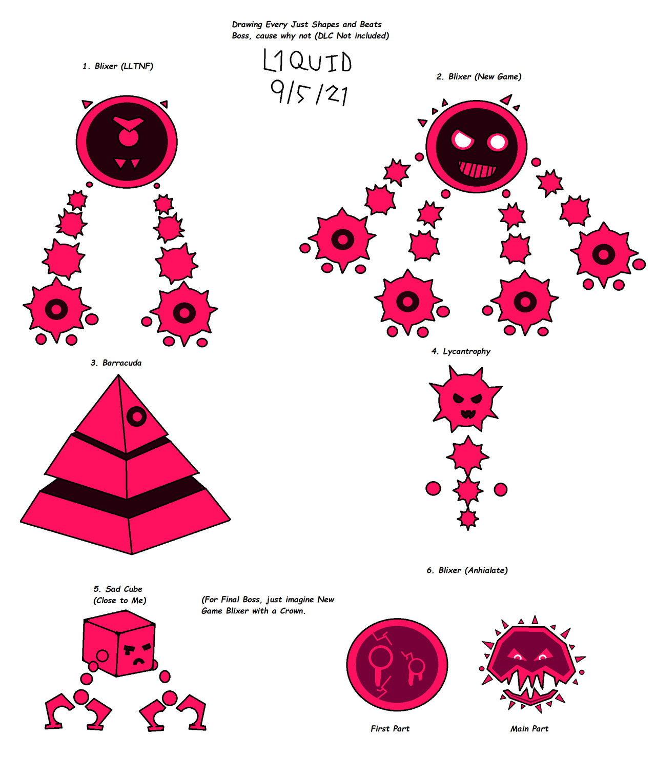 JSAB Bosses by L1quidDrawz on DeviantArt