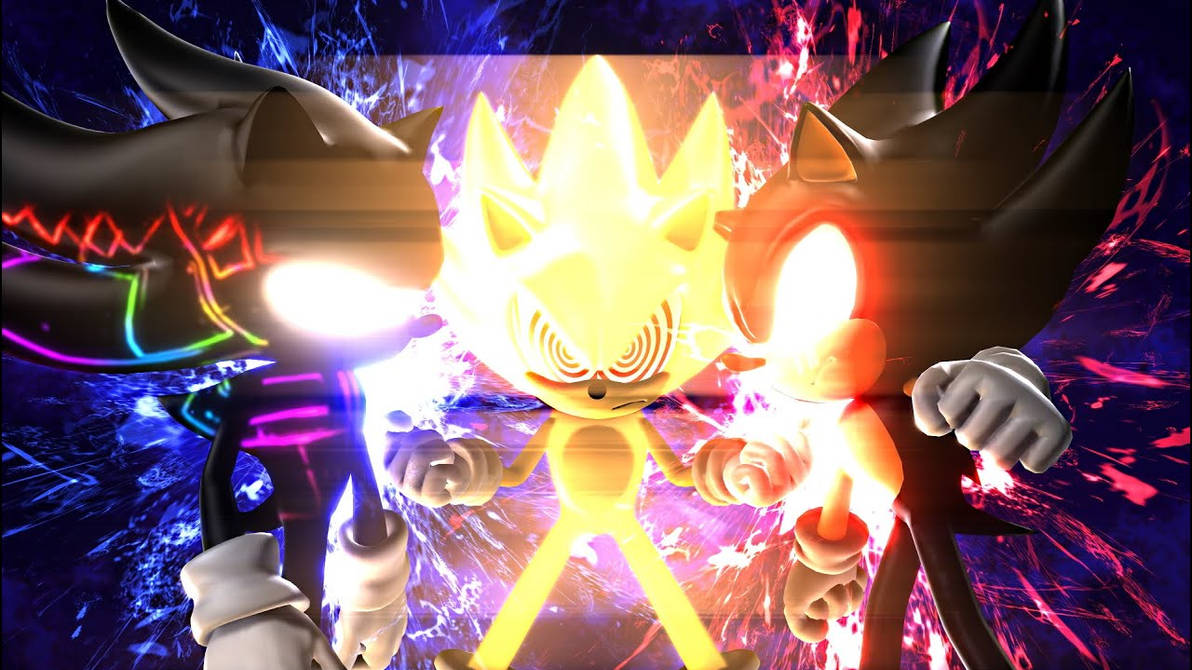 Fleetway Sonic VS dark super sonic e.x.e and sonic by Shadow8546 on ...