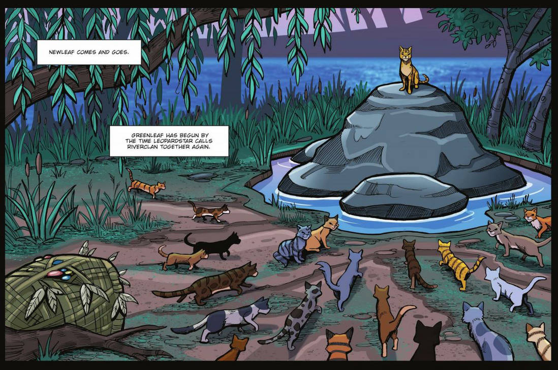 Коты Воители лагерь племени теней