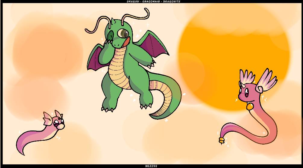 Shiny dragonite evolution by Nezz55 on DeviantArt