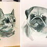 Watercolor dogs