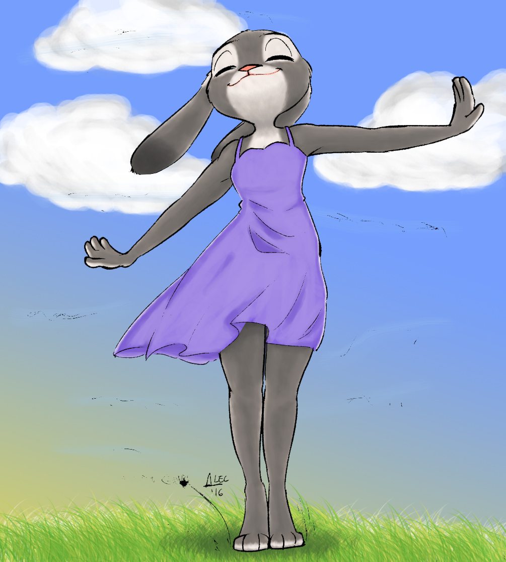 Judy in Dress