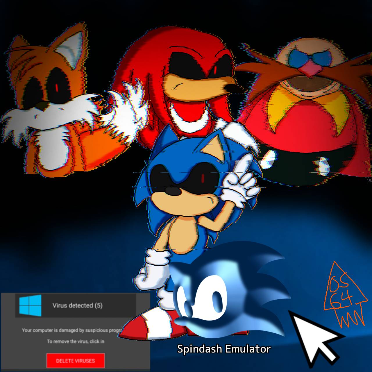 Makng Sonic.Exe v3 out of the files in the game and leaks. This includes  doing assets for the characters who don't have and stuff. If anyone want to  join discord is: Frostmoon#9592 #