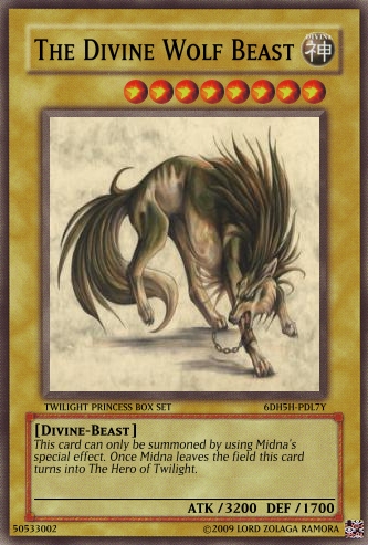 The Divine Wolf Beast Card