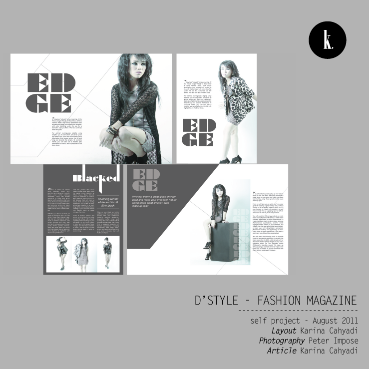 Magazine Layout Fashion Magazine By Karinacahyadi On Deviantart