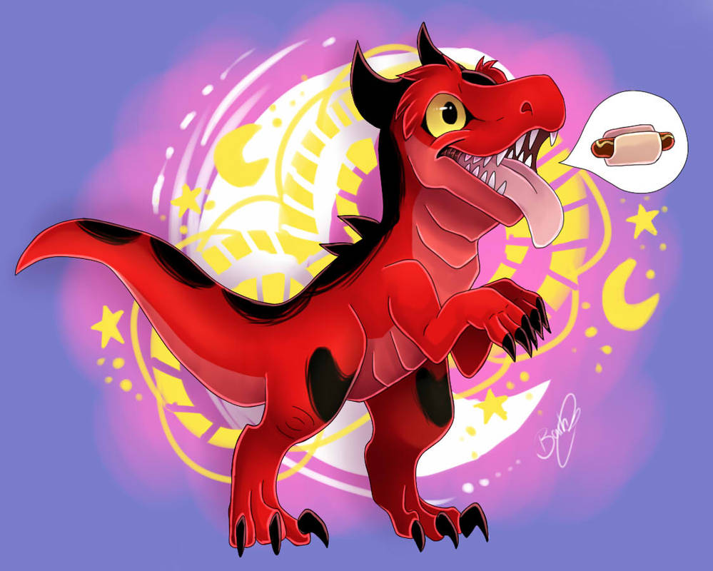 spined devil by monthly-python on deviantart Images... Devil Dinosaur by BbarbyY on DeviantArt
