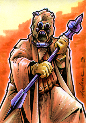 Tusken Raider sketch card