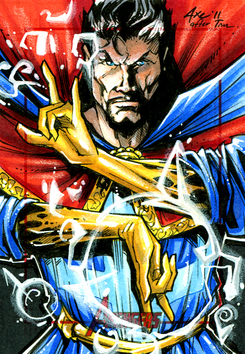 Dr. Strange for the Avengers trading card set