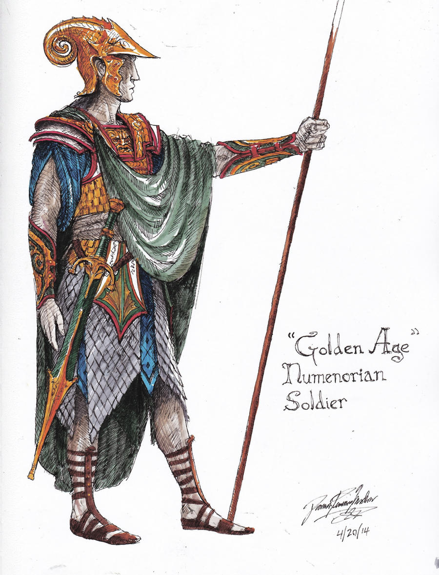 Female Numenorian Numenorean Armor Color by TurnerMohan on DeviantArt