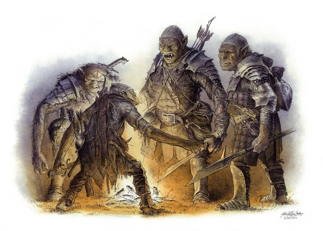 Orc Colours Orcs Debate, Color by TurnerMohan on DeviantArt