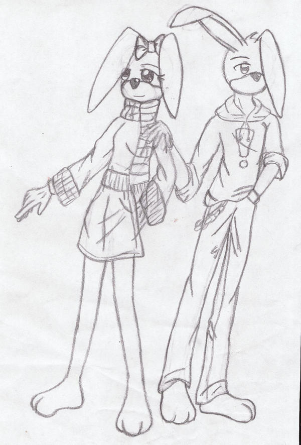 Colorless Toontown Rabbit ToonTown Bunnies by Davula on DeviantArt