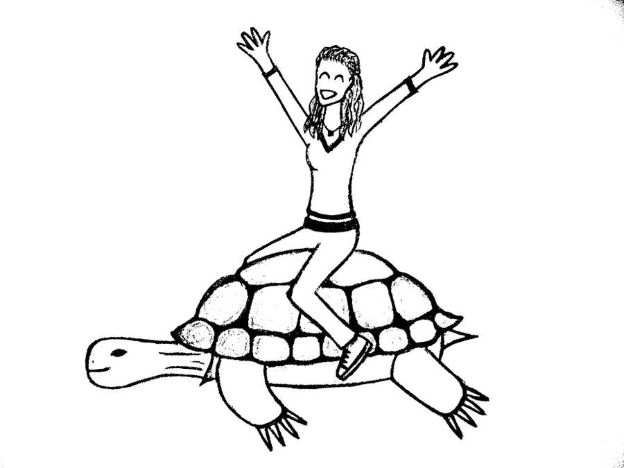 Character Riding A Turtle ride on a turtle by Ptenets on DeviantArt
