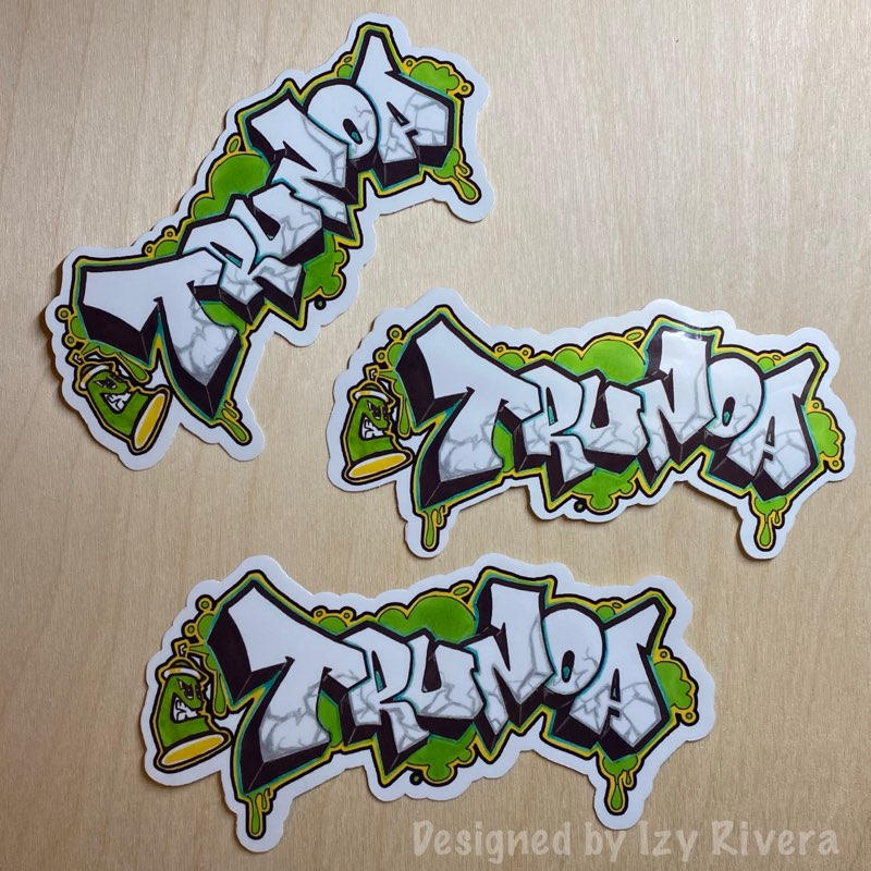 Custom graffiti stickers by IzyRivera on DeviantArt