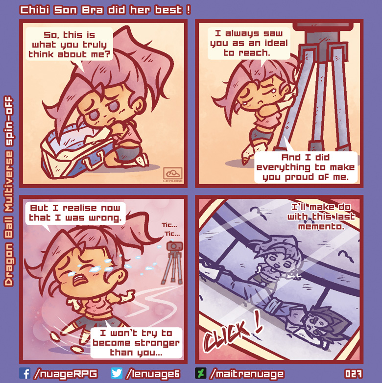 Chibi Son Bra did her best! Page 85 - DBMultiverse