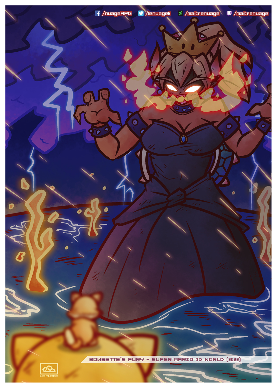 Bowsette R3 Fanart-2022-046 - Bowsette's Fury - Super Mario 3D by maitrenuage on ...