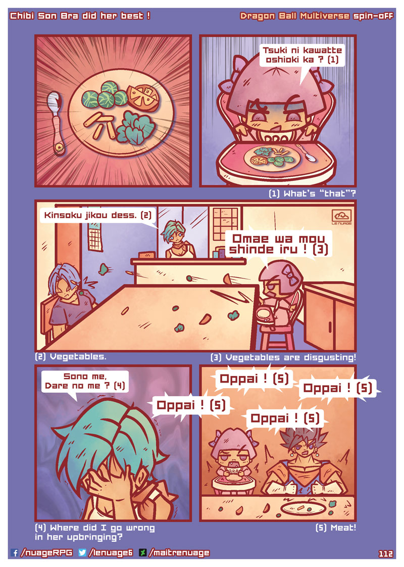 Chibi Son Bra did her best! Page 1 - DBMultiverse