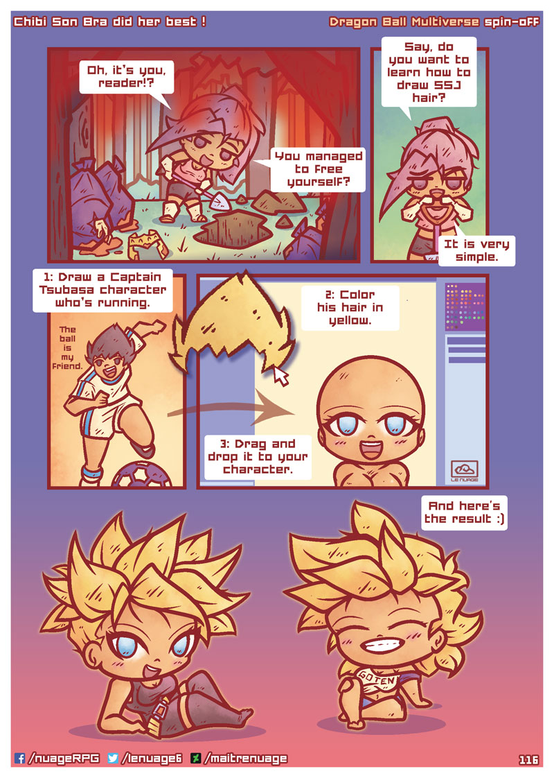 Chibi Son Bra did her best! Page 85 - DBMultiverse