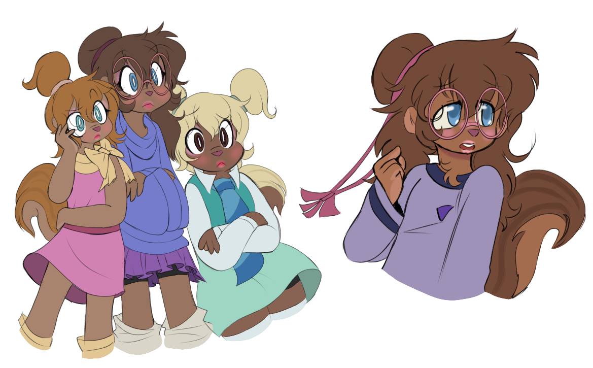 4 Chipettes the chipettes by L3m0nDropC4k3 on DeviantArt