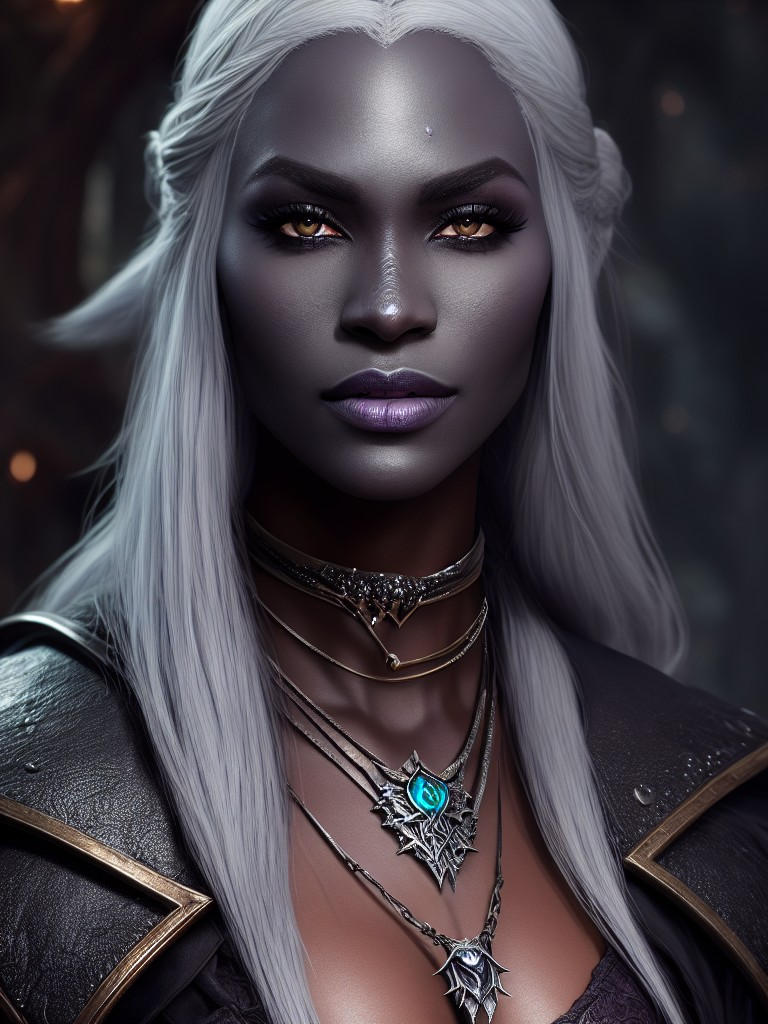 RPG 40 stunningly beautiful Drow ranger dark skin by JaredSyn on DeviantArt