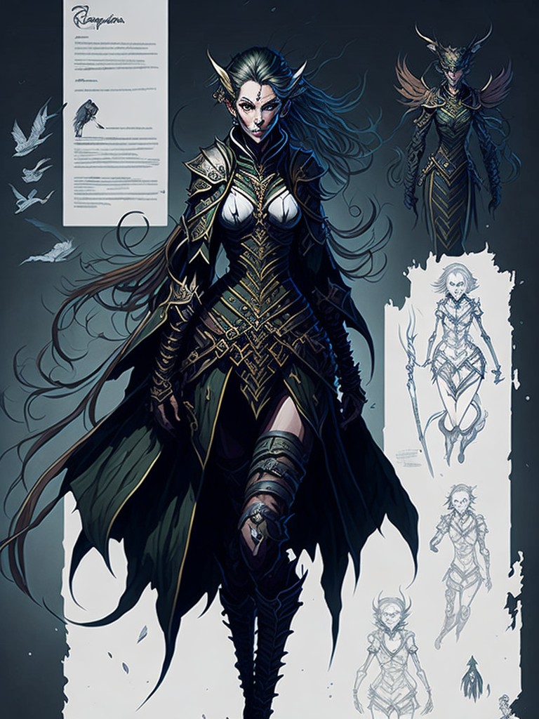 Eleven Ranger Reference Female Leonardo Diffusion Female Elven ranger full body s by JaredSyn on ...