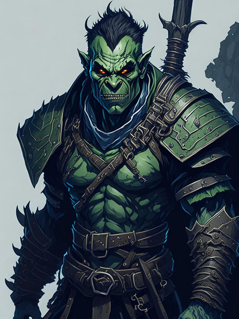 Leonardo Diffusion Half Orc from Dungeons and Drag by JaredSyn on ...