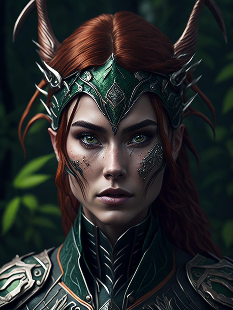 Leonardo Diffusion Female Elven ranger with long a by JaredSyn on ...