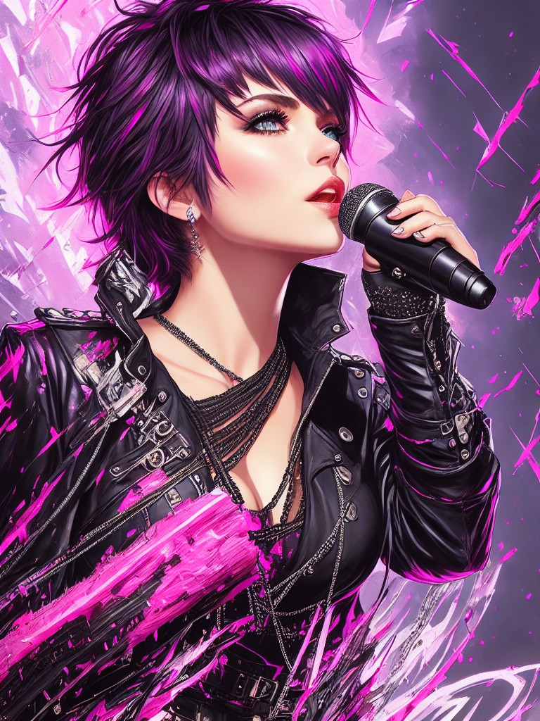 DreamShaper 32 Stunningly Beautiful female rocker by JaredSyn on DeviantArt