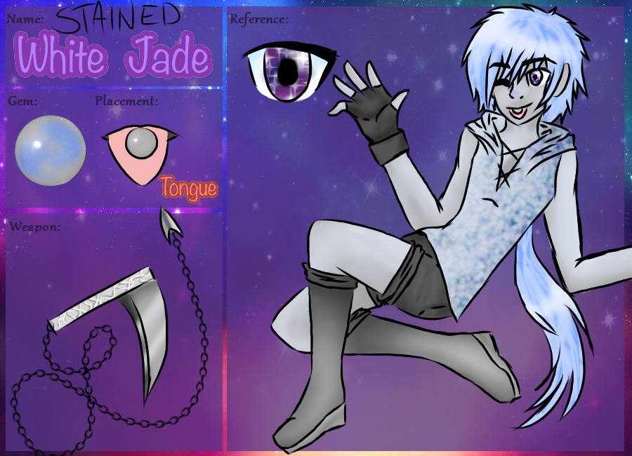 Stained White Jade - Gemsona Ref