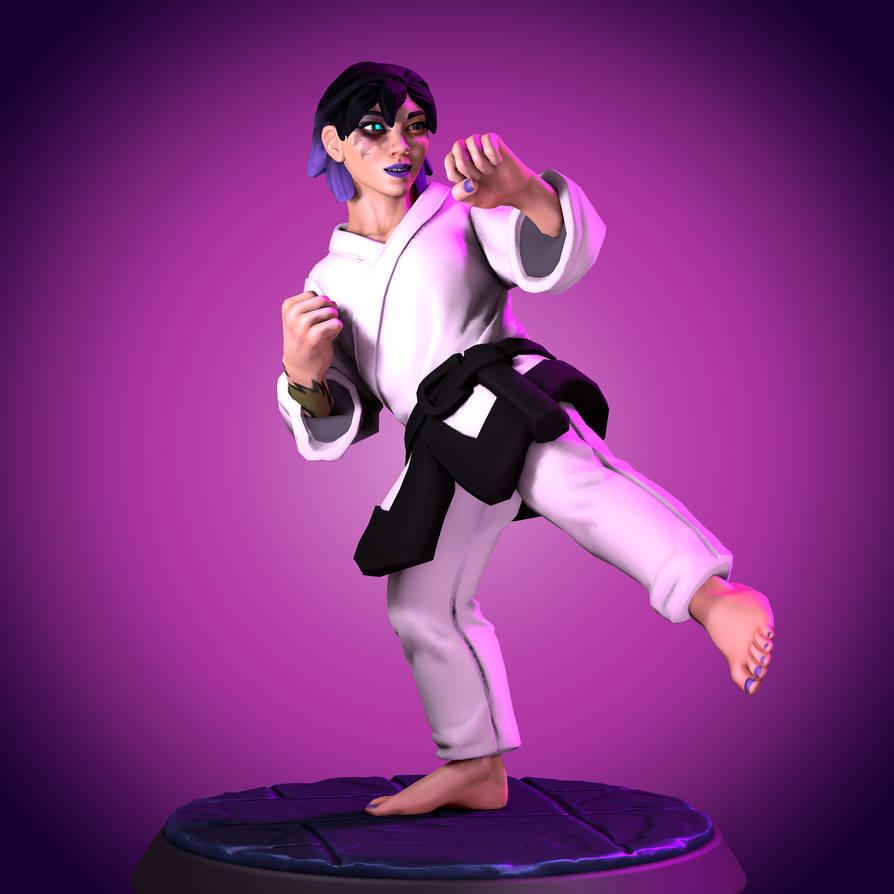 Erin TKD Low Kick by Sidmich on DeviantArt