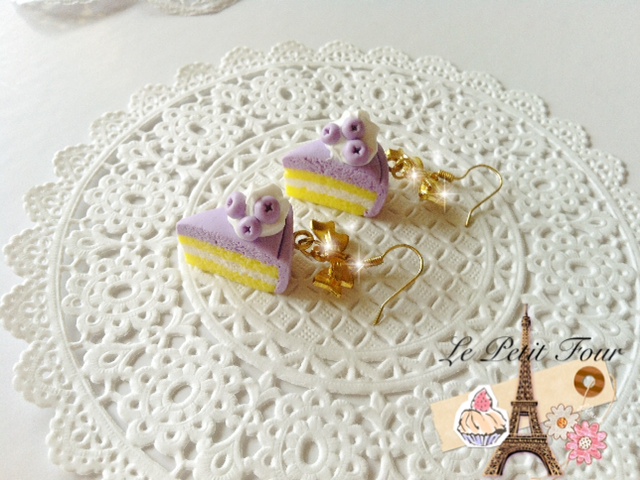 Blueberry Cheese Cake Earring