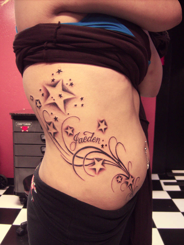 side tattoo by hatefulss
