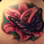 flower butterfly tattoo