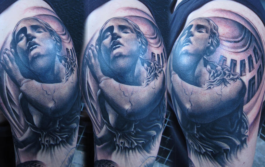 Statue tattoo