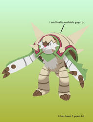 Finally!! Chesnaught Papercraft! by amigolol