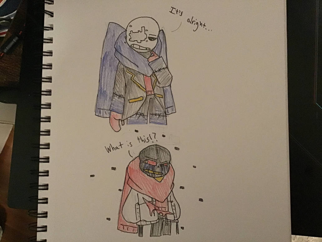 Geno and Error Swap Clothes by shadowfan987 on DeviantArt