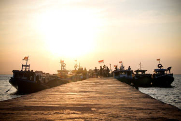 ready to sail on sunrise