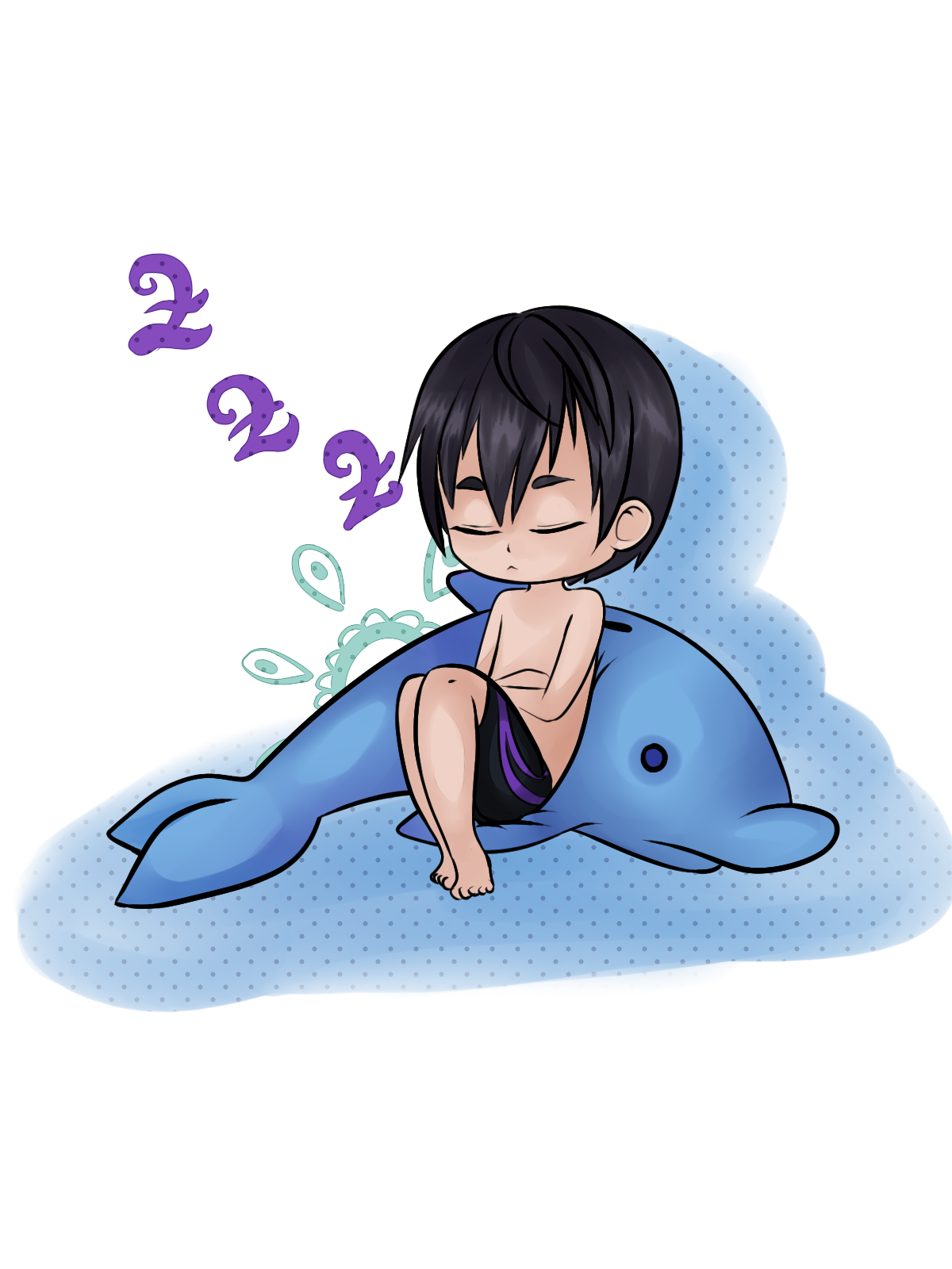 Free! - Sleepy lil Haru-chan